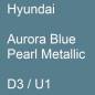 Preview: Hyundai, Aurora Blue Pearl Metallic, D3 / U1.